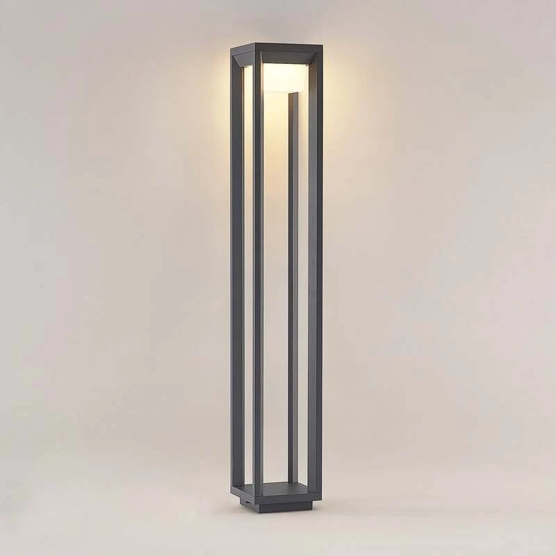 B-Ware Prios Wegeleuchte Gartenleuchte Gamion LED Pollerleuchte anthrazit 90cm IP54