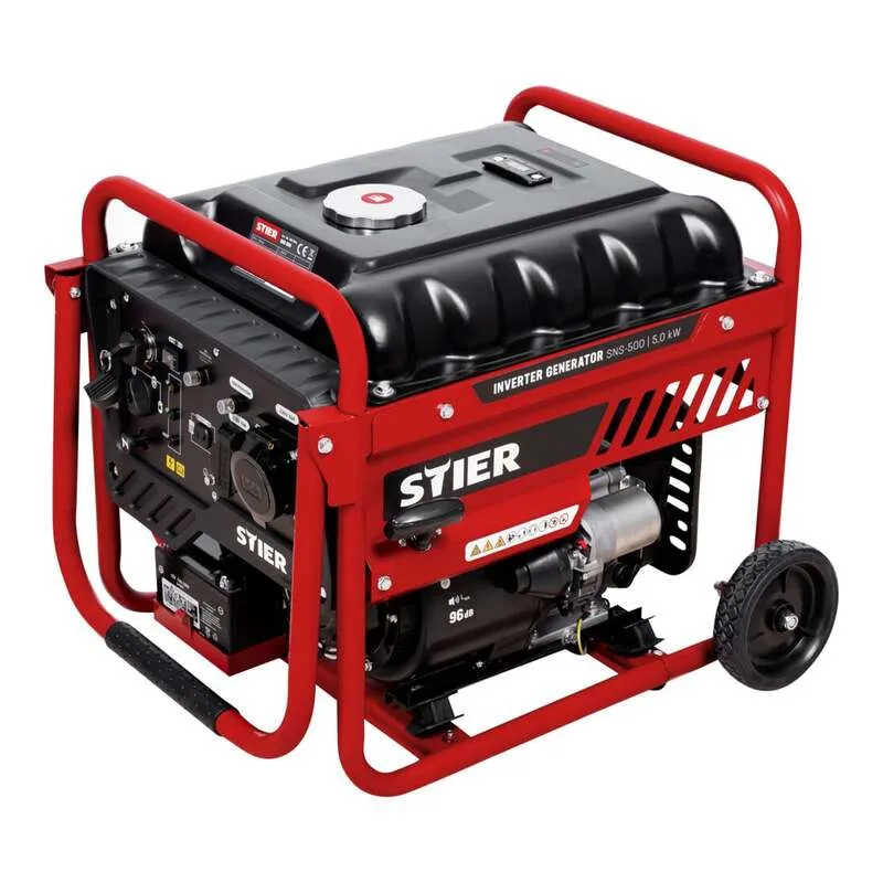 B-Ware STIER Inverter Stromerzeuger SNS-500 5,0 kW Benzin Generator 75 dB(A) 18l 43kg
