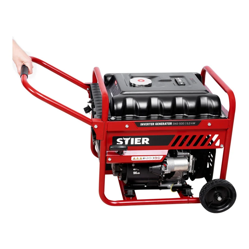 B-Ware STIER Inverter Stromerzeuger SNS-500 5,0 kW Benzin Generator 75 dB(A) 18l 43kg