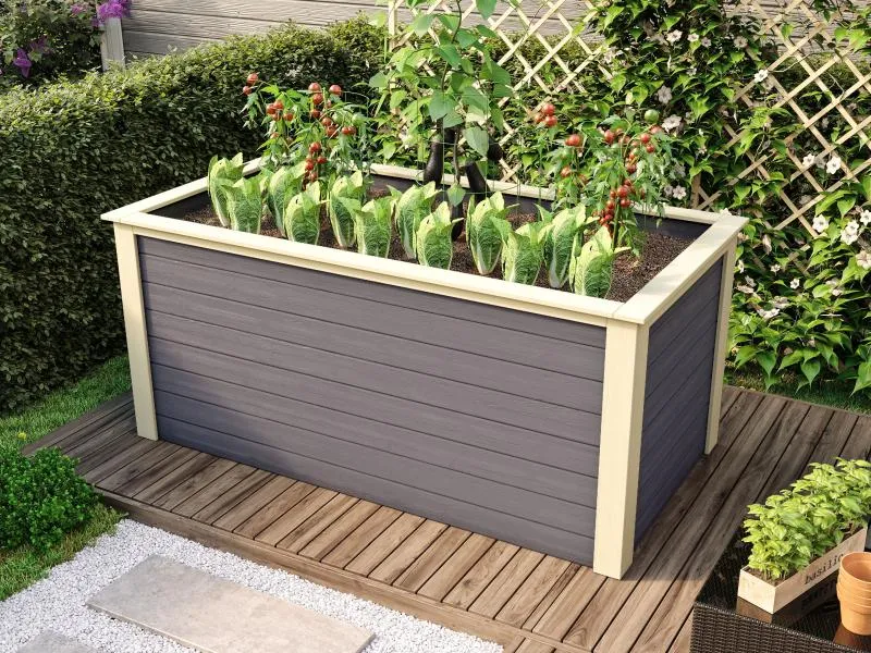 Karibu Hochbeet 2 terragrau 28 mm