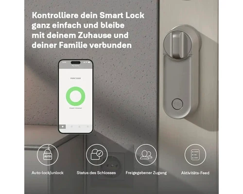 D-Ware Yale Linus 2 Türschloss Smartlock Türschloss silber matt Metall BB DEFEKTWARE