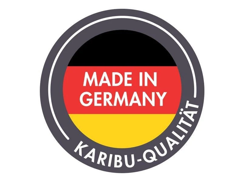 Karibu Saunahaus Hytti 3 38 mm terragrau- inkl. 9 kW Ofen ext. Steuerung - inkl. Energiespartür und