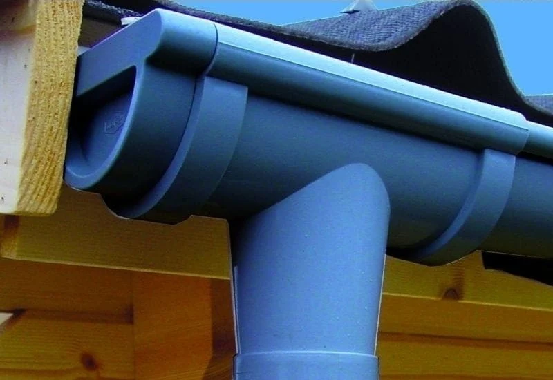 Dachrinnen Set RG 80 anthrazit 650 cm zweiseitig