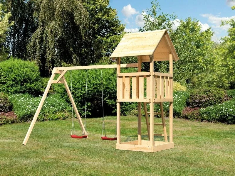 Karibu Spielturm Lotti mit Doppelschaukel