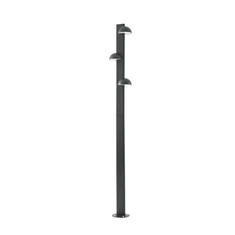 B-Ware Lucande Außenleuchte Gartenlampe LED Velira schwarz Beleuchtung Außenbereich 876