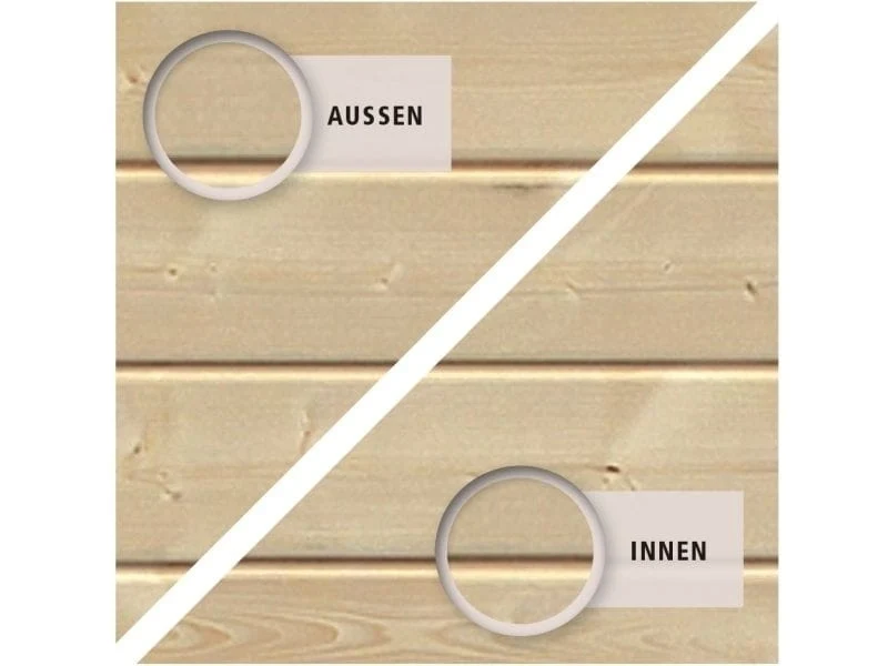 Karibu Spielturm Lotti mit Rutsche in rot und Doppelschaukel inkl. Klettergerüst