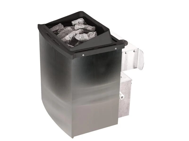 Norlinio Saunahaus Hella 2 38 mm - inkl. 9 kW Ofen integr. Steuerung - mit Dacheindeckung