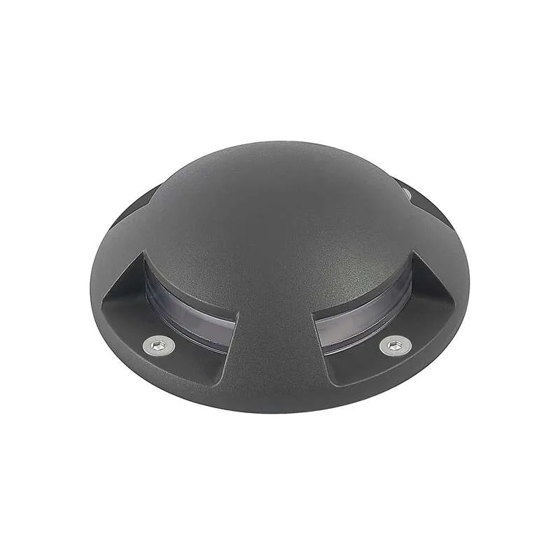 B-Ware Lindby LED-Bodenstrahler Huban Gartenleuchte anthrazit 4-flammig IP67 15cm