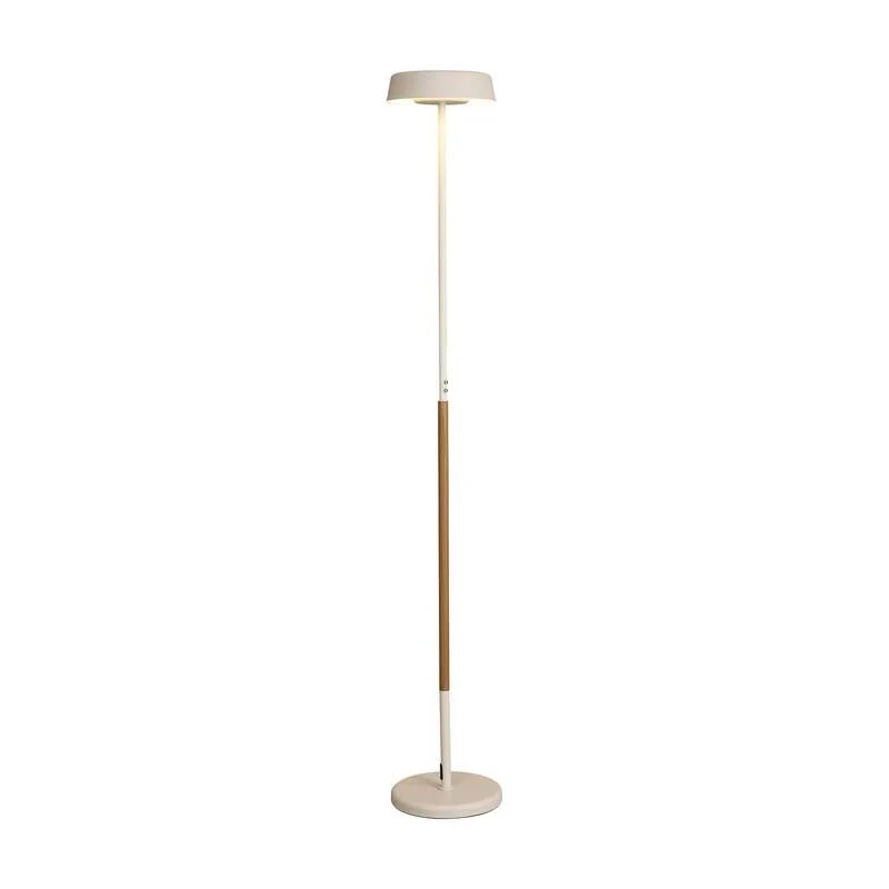 B-Ware Mantra Stehleuchte Noa II LED Lampe Touchdimmer warmweiß Stahl weiß/holzfarben