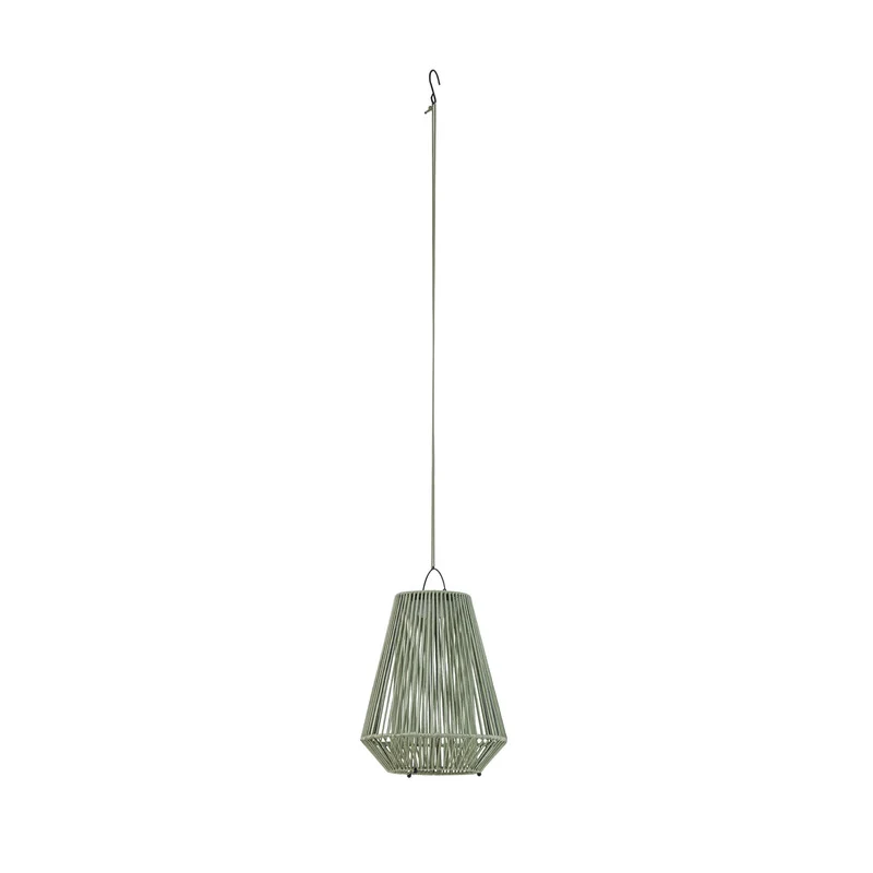 B-Ware Lindby Solarleuchte Hängelampe Lampe LED grün Kunststoff USB Akku Schalter
