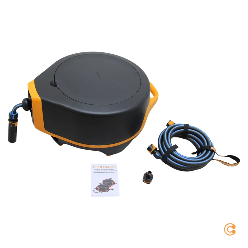 B-Ware Fiskars Wasserwagen Bewässerungssystem Waterwheel XL Gartenwagen 25m 360°
