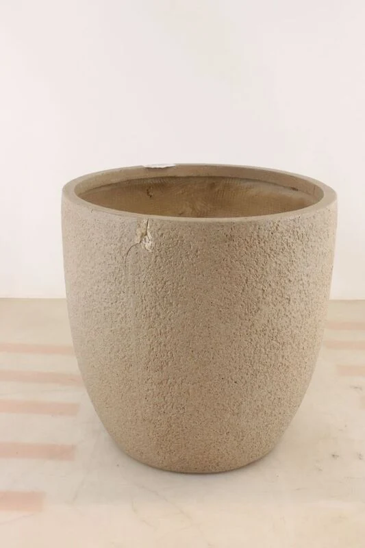Pflanztopf Beige 45,5cm x 45,5cm x 45cm Pflanzgefäß für Innen und Außenbereich