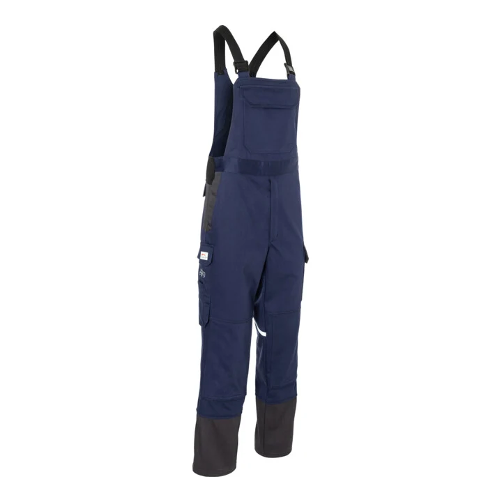 B-Ware Kübler Latzhose Arbeitshose PROTECTIQ WELDING PSA dunkelblau anthrazit Größe 52
