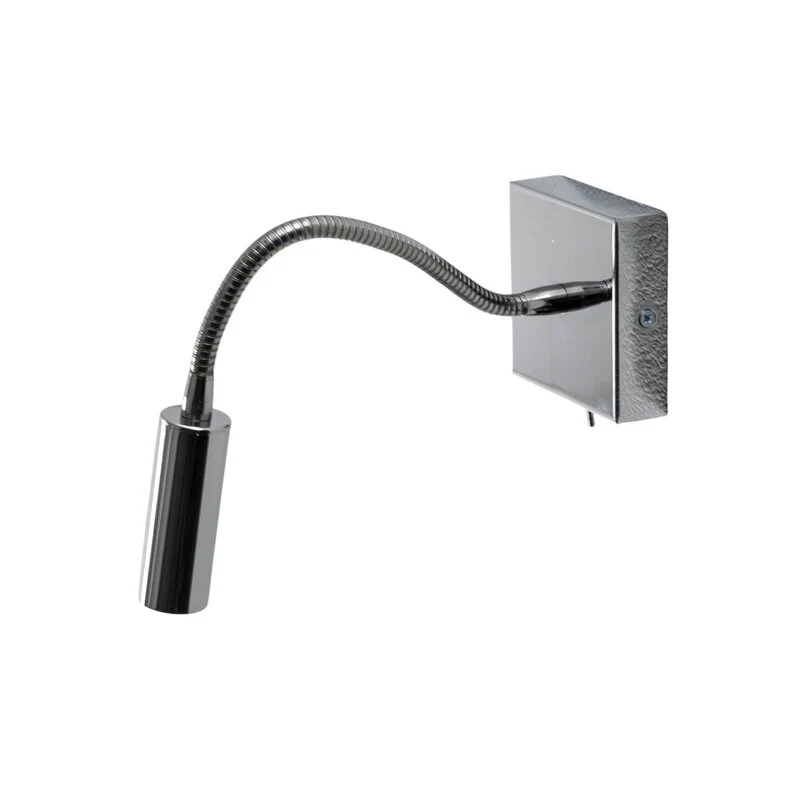 B-Ware Argon Wandlampe Leuchte Ojos Leselampe chrom höhenverstellbar G9 33 cm