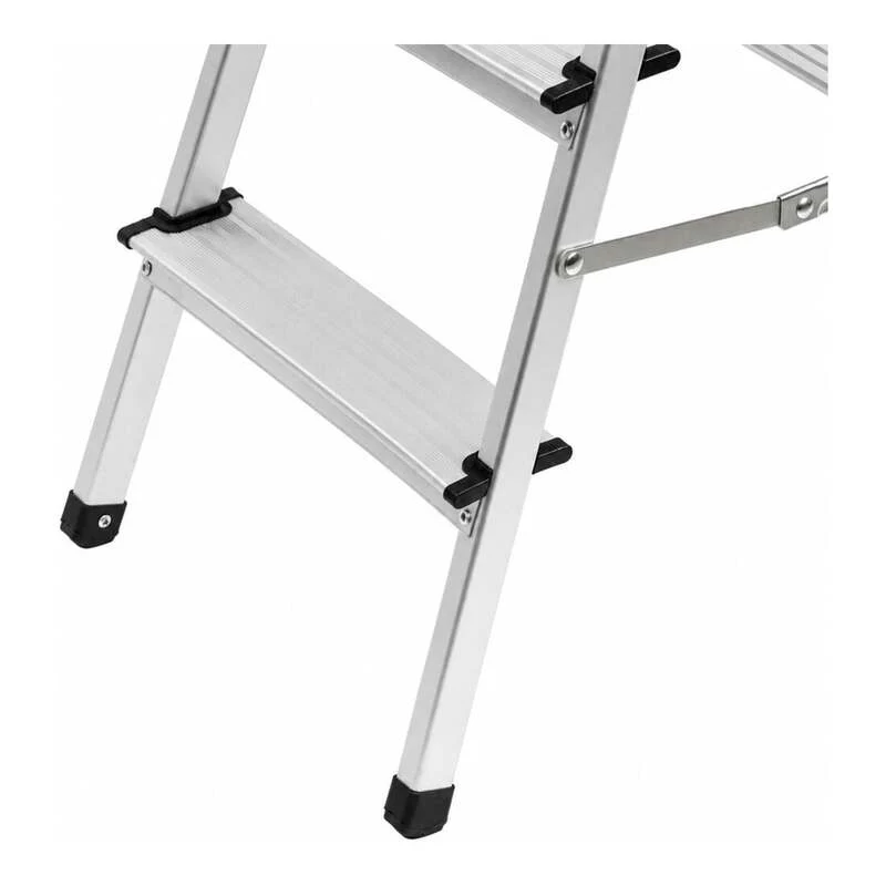 B-Ware STIER Aluminium-Trittleiter 3 Stufen Leichtgewicht 150 kg klappbar 680x320x200mm