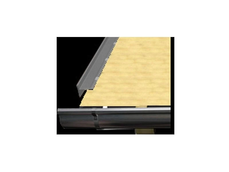 Aluminium Winkelprofil Typ 3b, 200 cm Ortblech mit Wasserpfalz - 1 Stück