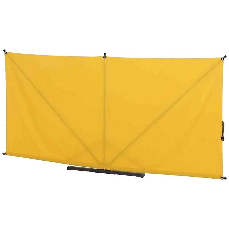 B-Ware Siena Garden Sichtschutz Paravent Ben gelb faltbar Terrasse 150x280 cm Polyester