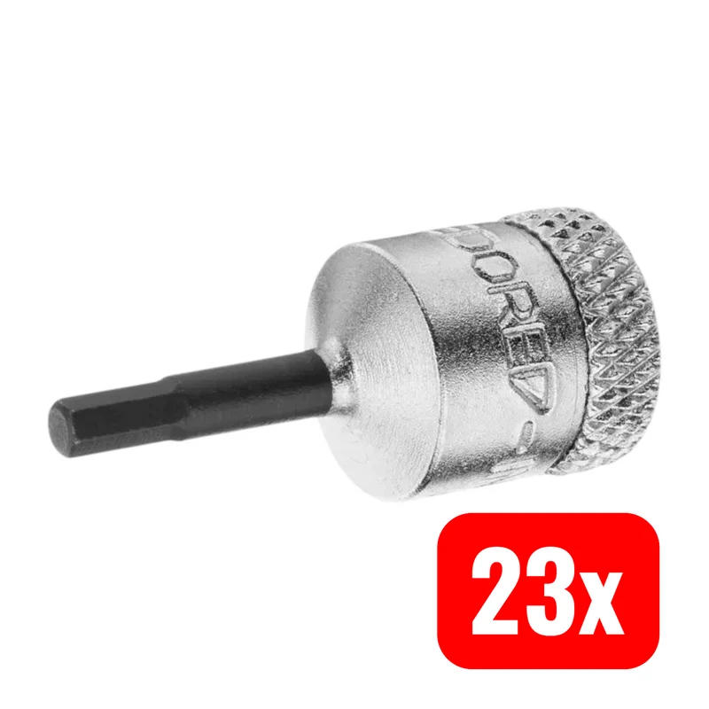 23x B-Ware Gedore Schraubendrehereinsatz Bit 1/4" Innen-6-kant 5mm CV-Stahl 23 STÜCK