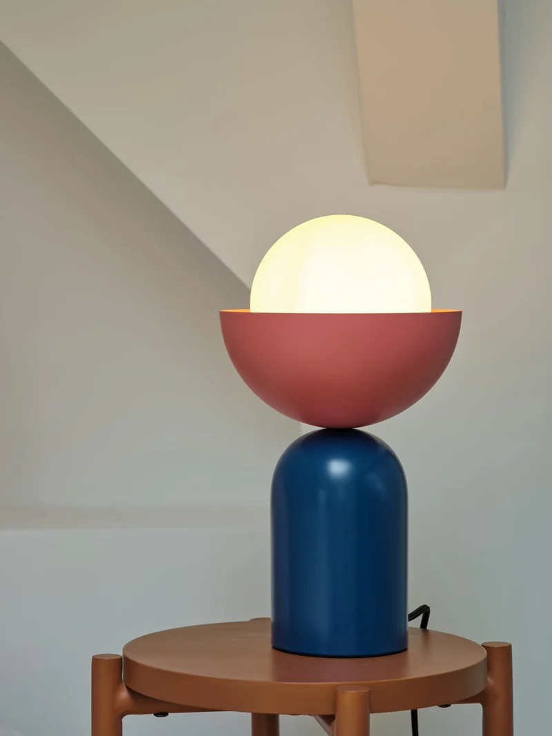 B-Ware OSRAM Tischleuchte Lampe Bowl Table E14 LED Tischlampe blau rosa Innenbereich