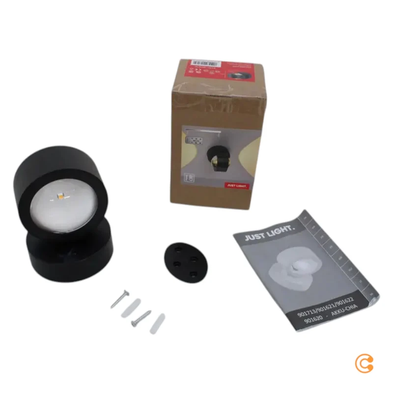 B-Ware JUST LIGHT Wandleuchte Wandlampe Akku LED CHIA schwarz SIEHE TEXT/FOTO