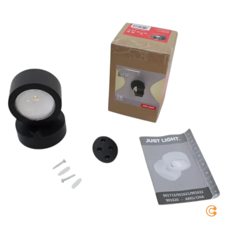 B-Ware JUST LIGHT Wandleuchte Wandlampe Akku LED CHIA schwarz SIEHE TEXT/FOTO