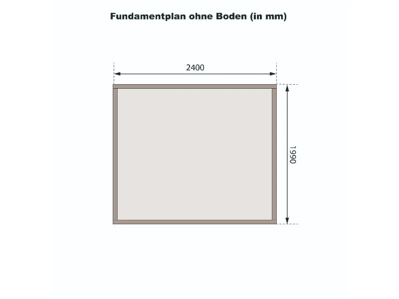 Karibu Gartenhaus Kandern 2 natur 28 mm