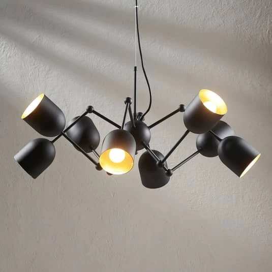 B-Ware Lindby 8-flammige LED-Pendelleuchte Pendelleuchte Lampe Leuchte Morik easyd746
