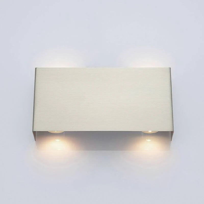 B-Ware Lindby LED-Wandleuchte Manon Wandleuchte Lampe Leuchte nickel satiniert 22 cm330