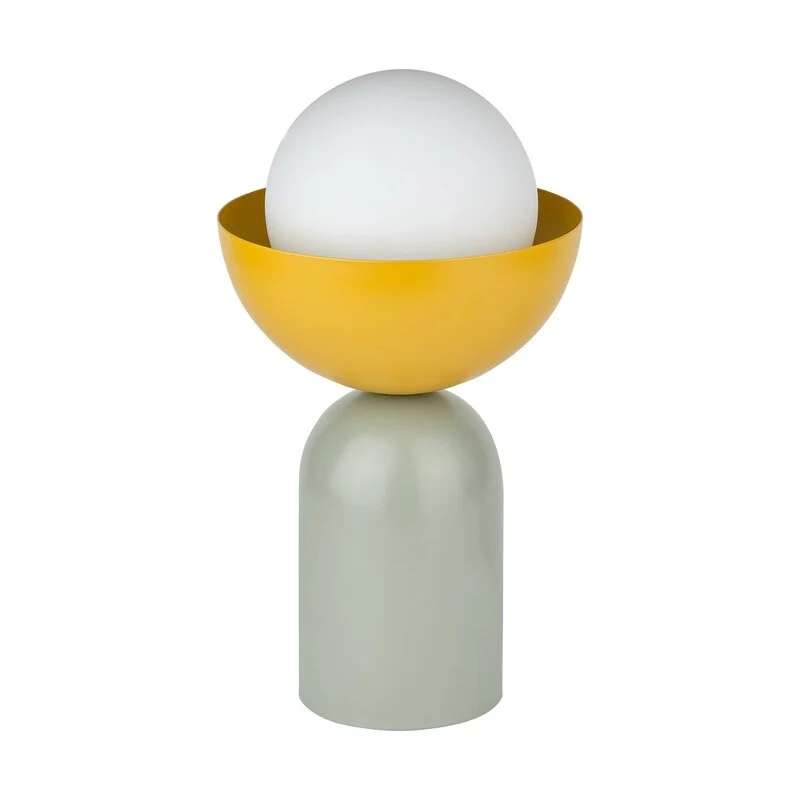 B-Ware OSRAM Tischleuchte Leuchte Decor Bowl grün gelb Stahl E14 Tischlampe Beleucht172
