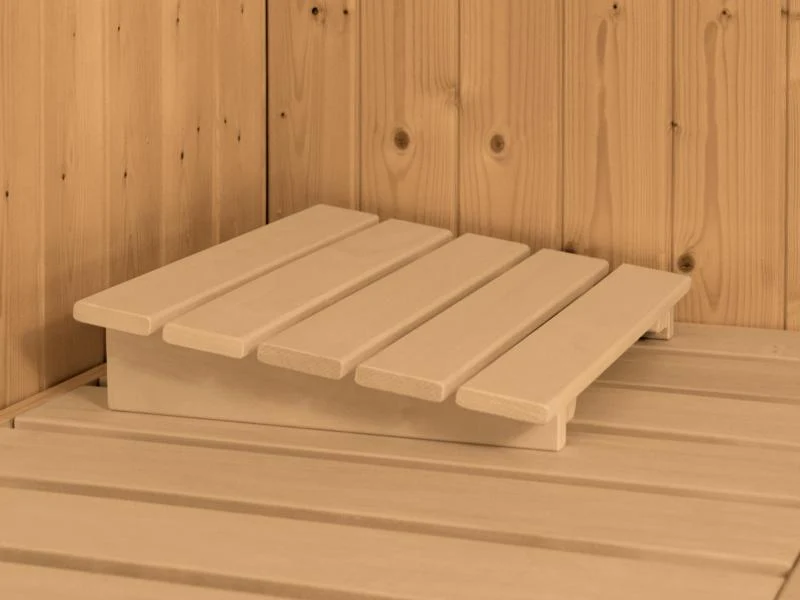Karibu Sauna Variado inkl. 9 kW Ofen mit integr. Steuerung, mit Klarglas Ganzglastür -ohne Dachkranz