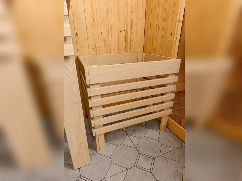 Karibu Sauna Avari 1 inkl. 3,6 kW Bioofen externe Steuerung - ohne Dachkranz