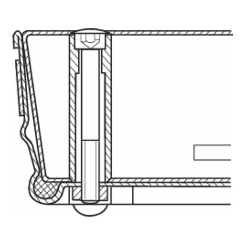 B-Ware ZARGES Schachtabdeckung Stahl verzinkt 500x500mm 125kN wasserdicht konisch
