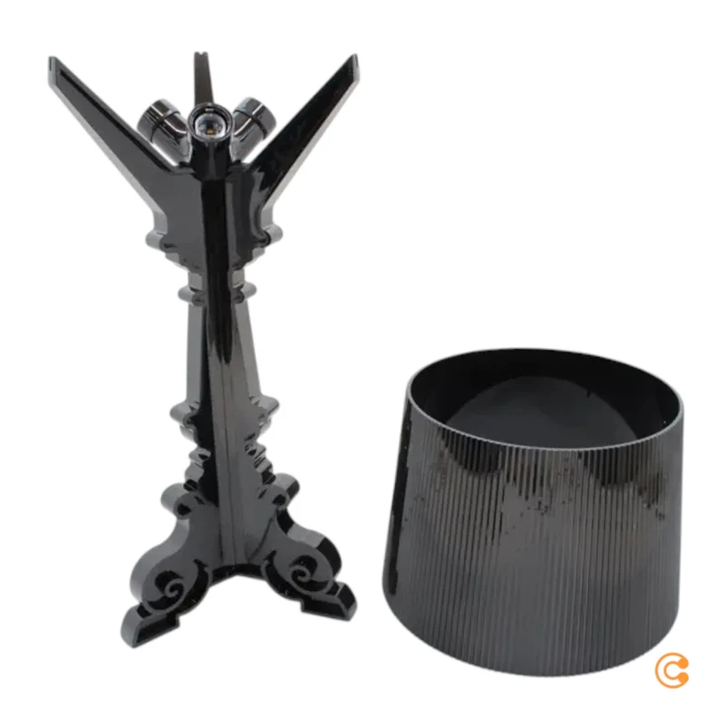 B-Ware Kartell Tischleuchte Lampe Bourgie LED schwarz Kunststoff dimmbar höhenverstellb