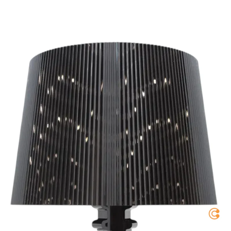 B-Ware Kartell Tischleuchte Lampe Bourgie LED schwarz Kunststoff dimmbar höhenverstellb