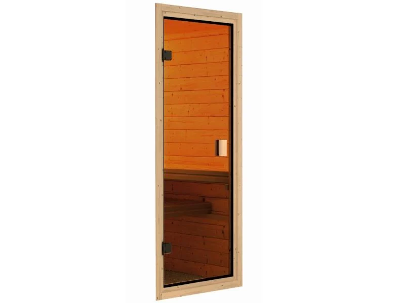 Karibu Sauna Bodo 68 mm inkl. 9 kW Ofen integr. Steuerung