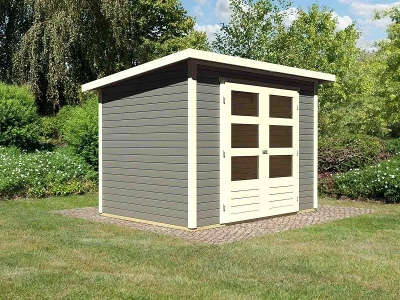 Norlinio Gartenhaus Stegen 3 terragrau inkl. Fußboden