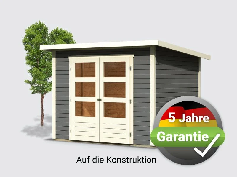 Norlinio Gartenhaus Stegen 3 terragrau inkl. Fußboden