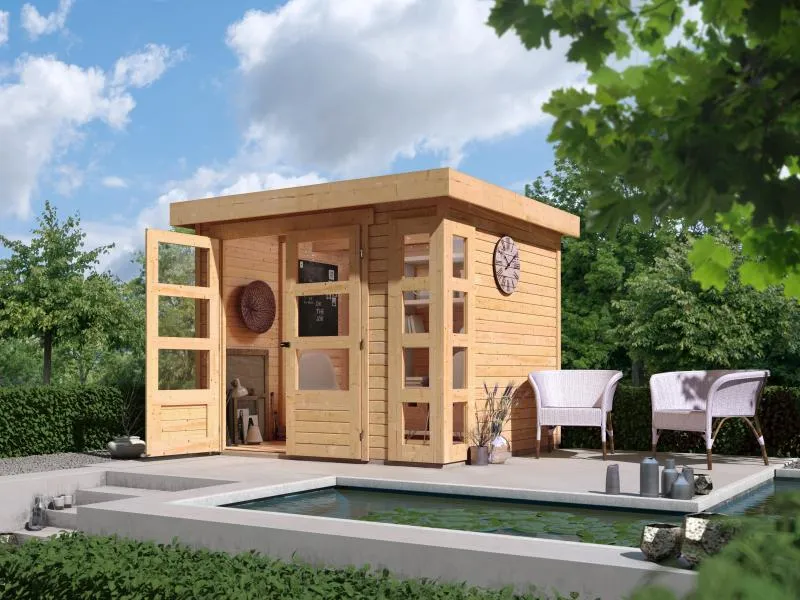 Norlinio Gartenhaus Kerken 3 natur inkl. Fußboden