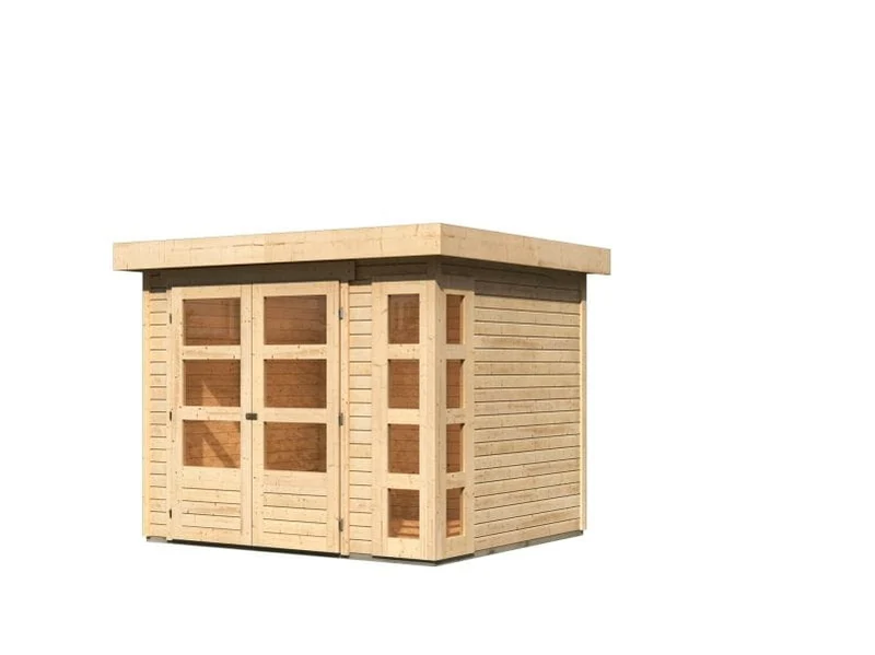 Norlinio Gartenhaus Kerken 3 natur inkl. Fußboden