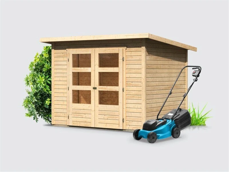 Norlinio Gartenhaus Stegen 3 natur inkl. Fußboden
