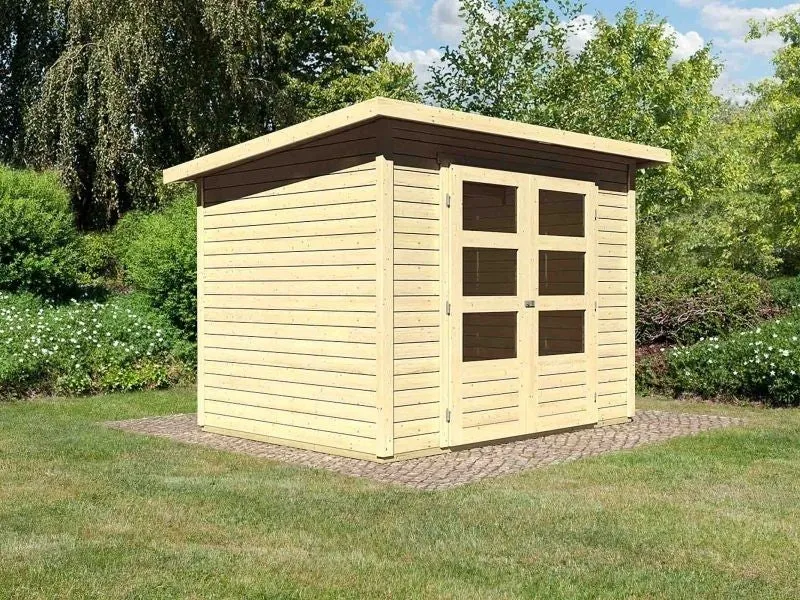 Norlinio Gartenhaus Stegen 3 natur inkl. Fußboden