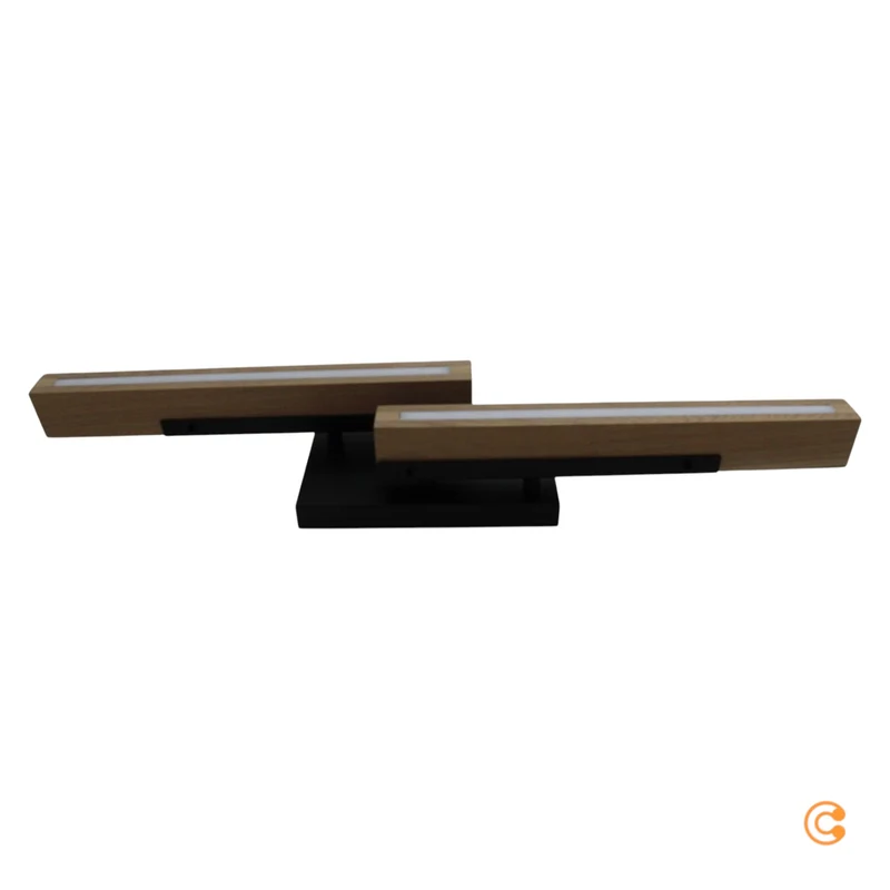 B-Ware Deko-LED Deckenlampe Deckenlampe Lampe Leuchte Madera aus Eichenholz 2-flammig