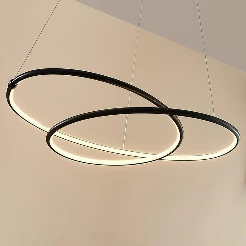 B-Ware Lucande LED-Pendelleuchte Mirasu spiralförmig Lampe Leuchte Hängeleuchte schwarz