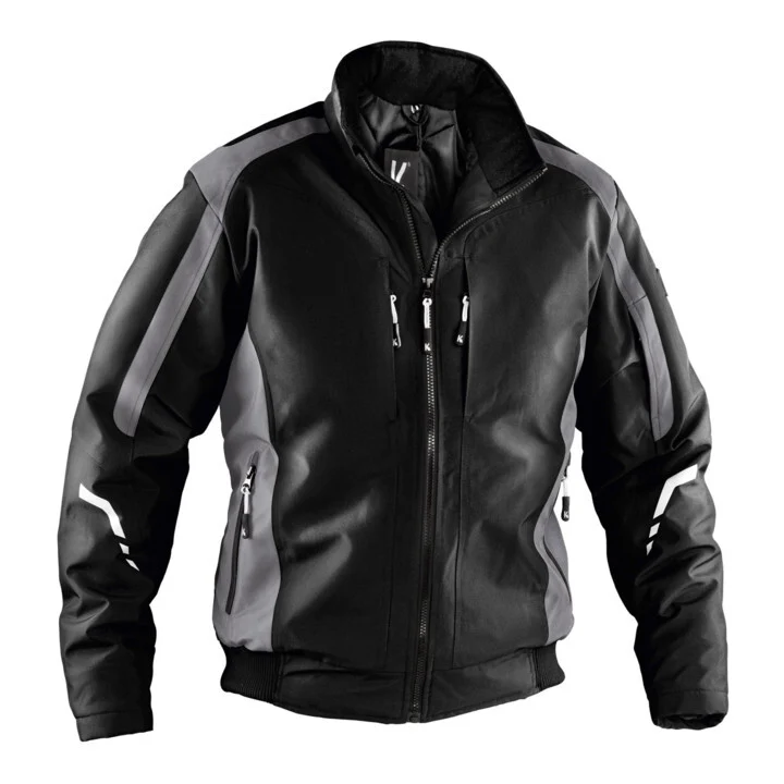 B-Ware Kübler Jacke Wetterjacke Arbeitsjacke schwarz anthrazit XL Polyester Steppfutter