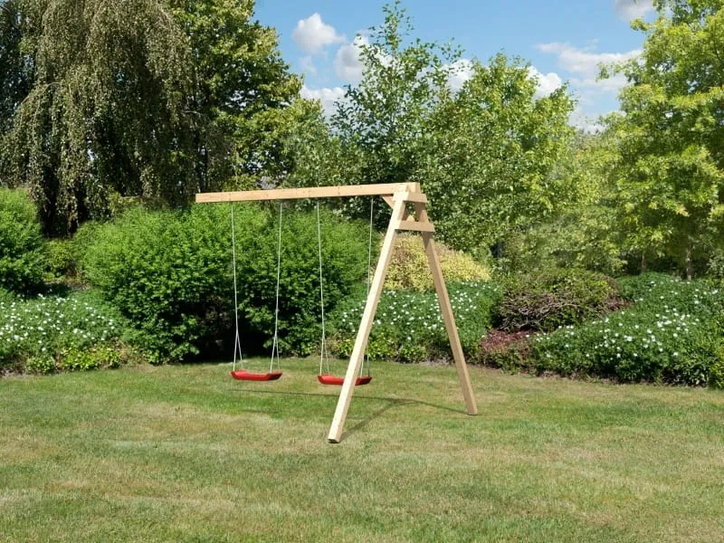 Karibu Schaukelanbau Doppelschaukel für Lotti, Danny und Luis