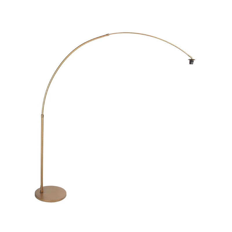 B-Ware Steinhauer Bogen-Stehlampe Sparkled Light dimmbar Holz Leuchte bronze 240cm