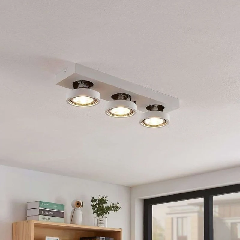 B-Ware Arcchio LED-Deckenlampe Deckenlampe Hänge Lampe Leuchte Negan Weiß dreiflammig