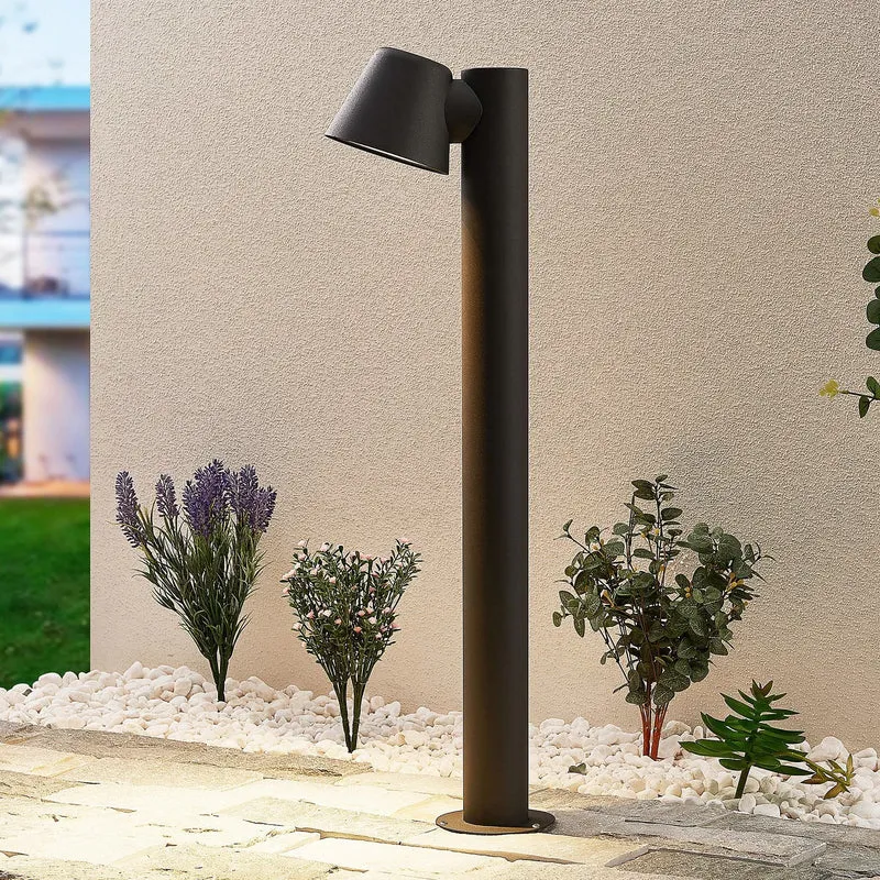 B-Ware Lindby Ileyna Pollerleuchte Wegeleuchte Gartenleuchte Lampe GU10 Alu dunkelg838
