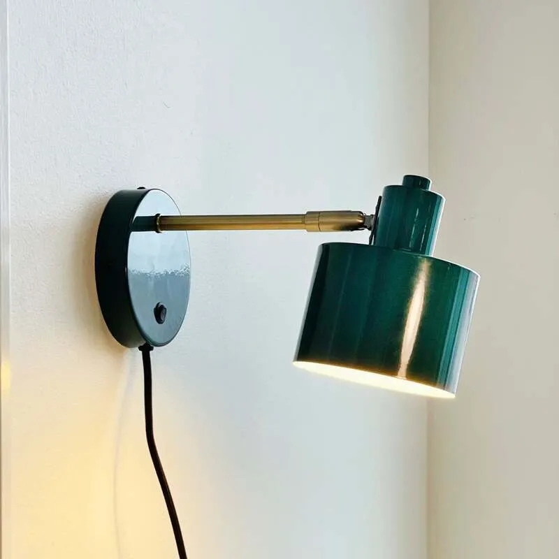 B-Ware Dyberg Larsen Wandlampe Ocean dunkelgrün Wandleuchte Lampe mit Schalter 30cm