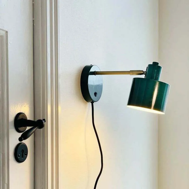 B-Ware Dyberg Larsen Wandlampe Ocean dunkelgrün Wandleuchte Lampe mit Schalter 30cm